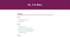 Desktop Screenshot of bensmithett.com